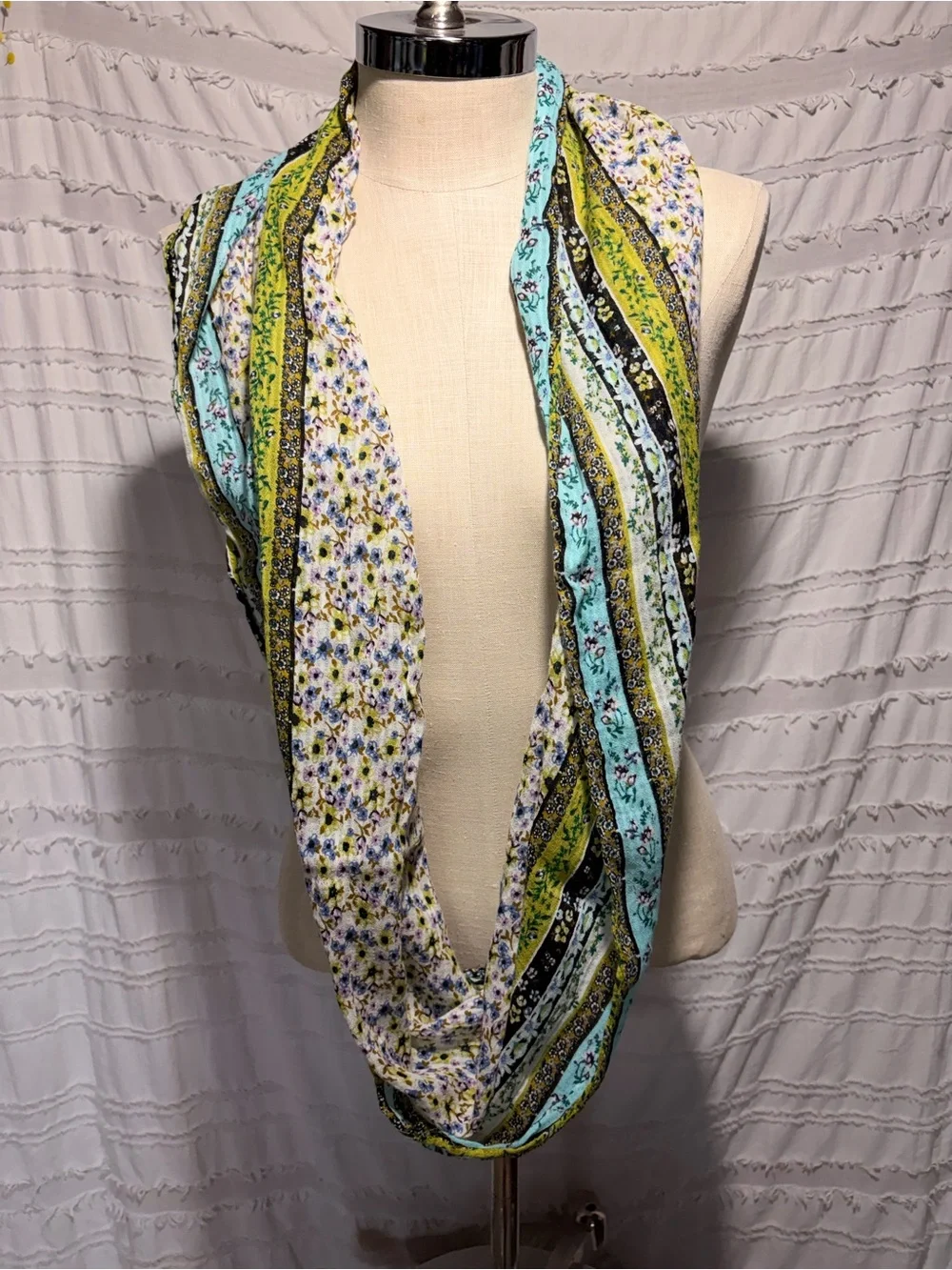 J. Jill floral infinity scarf